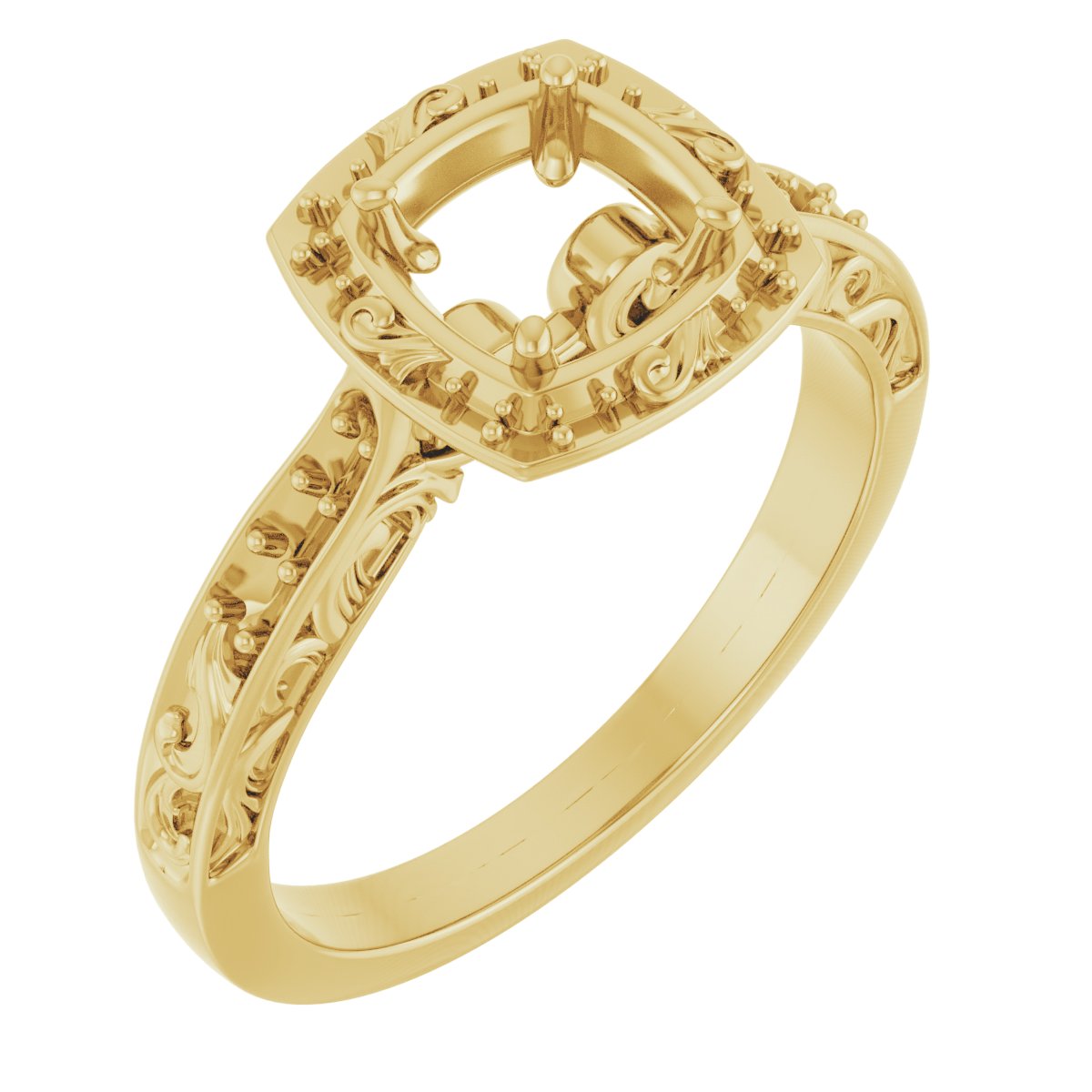 Halo-Style Sculptural Engagement Ring
