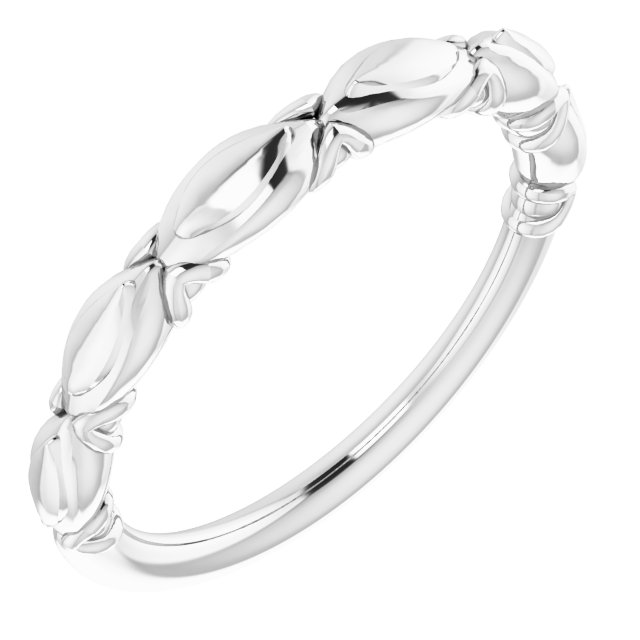18K White Band 
