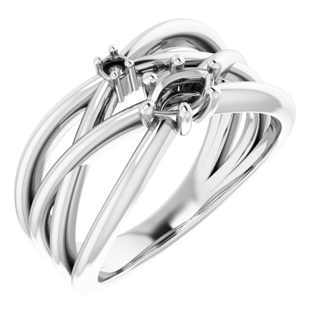 14k White Gold