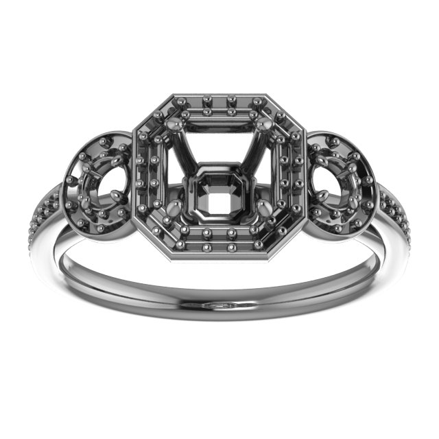 10x5 mm Marquise Engagement Ring Mounting view 3