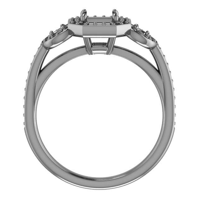 10x5 mm Marquise Engagement Ring Mounting view 2