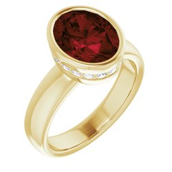 Bezel-Set Engagement Ring 