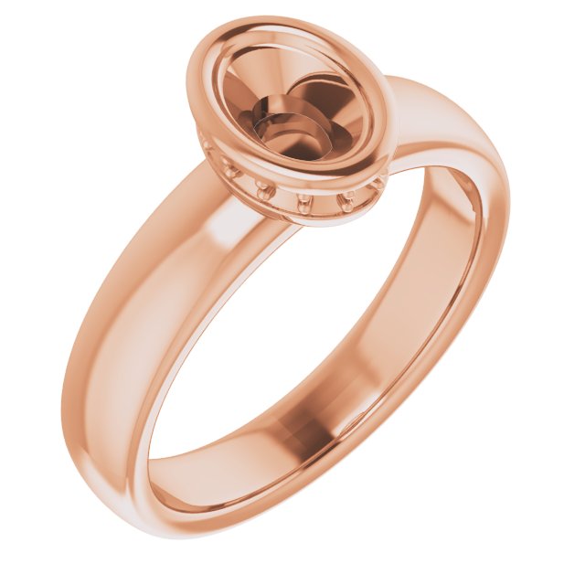 Bezel-Set Hidden Halo-Style Engagement Ring