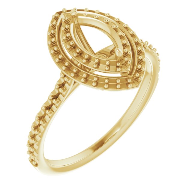 Double Halo-Style Engagement Ring