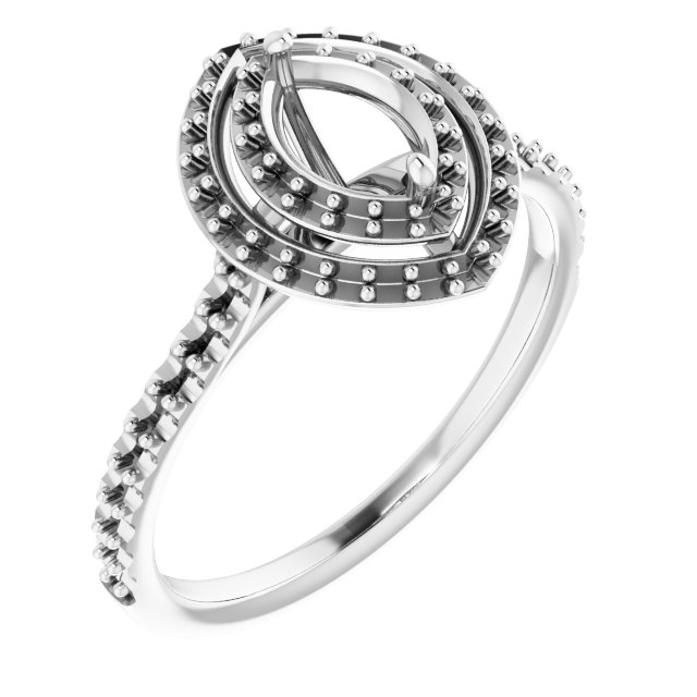 14k White Gold