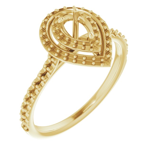 Double Halo-Style Engagement Ring