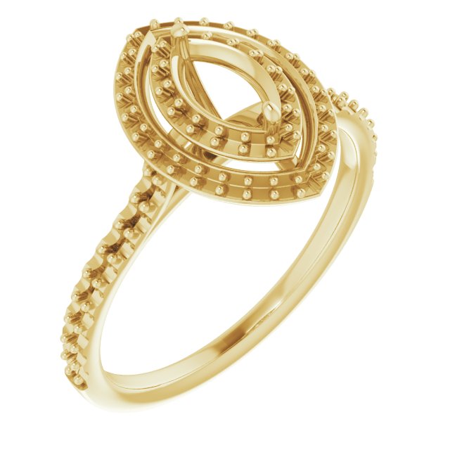Double Halo-Style Engagement Ring
