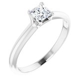 Continuum Sterling Silver 3/8 CT Natural Diamond Engagement Ring