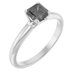 14K White 3/8 CT Natural Diamond Engagement Ring