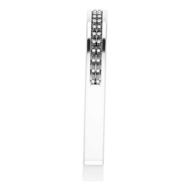 Band Mounting for 8x5 mm Pear Ring view 4
