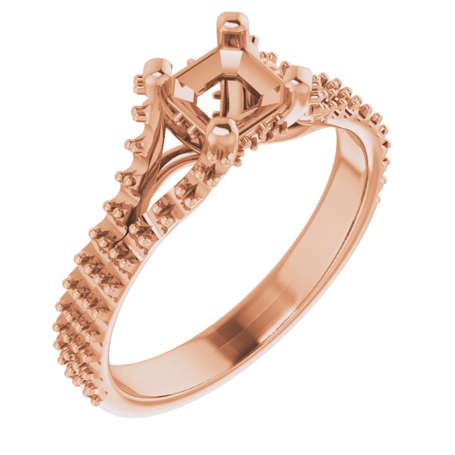 Accented Cathedral Engagement Ring