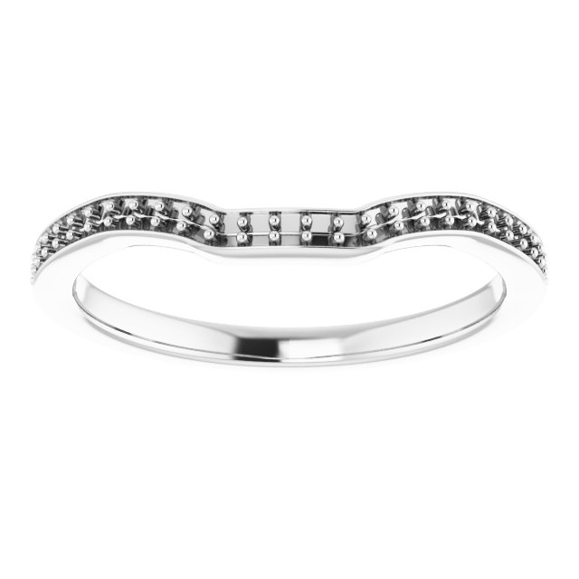 Band Mounting for 7x3.5 mm Marquise Ring view 3