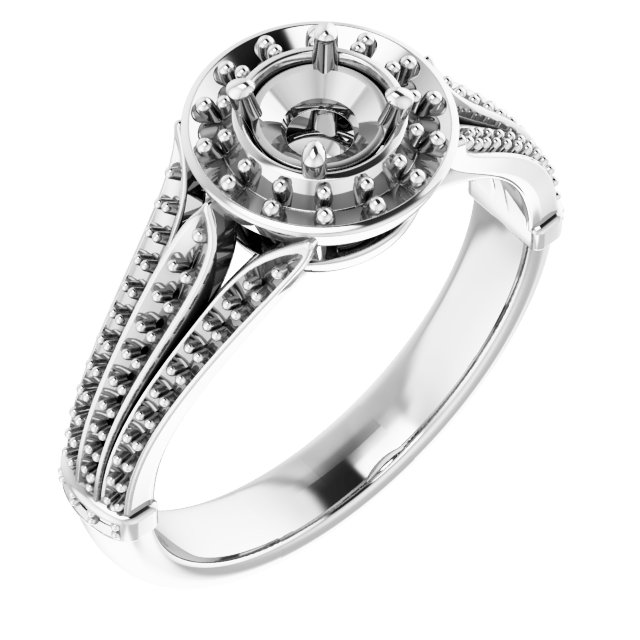 Halo-Style Engagement Ring