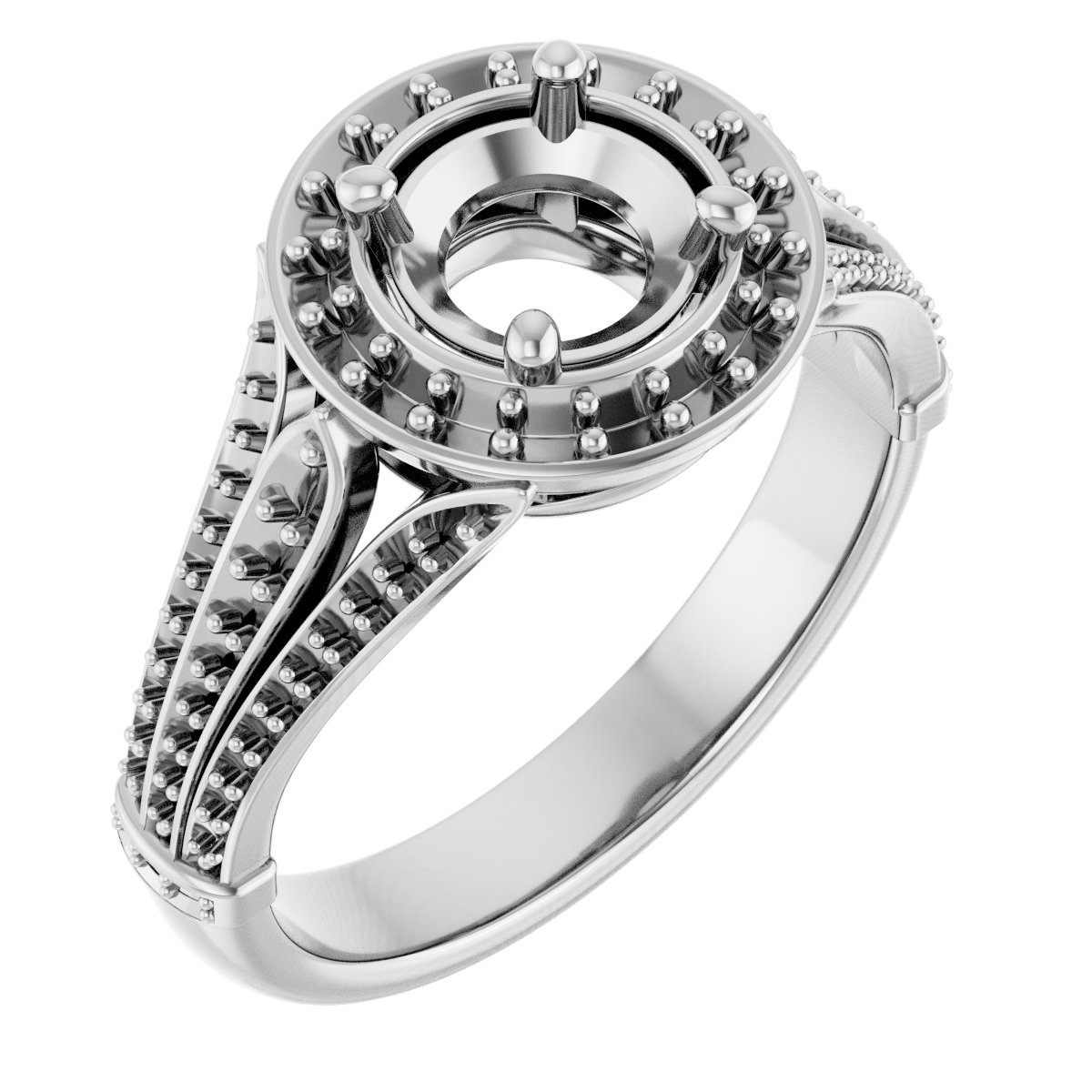 Halo-Style Engagement Ring