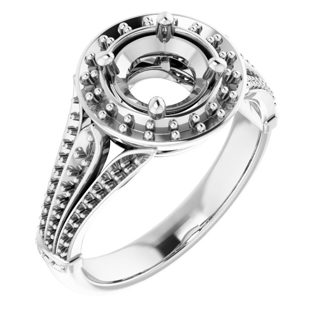 Halo-Style Engagement Ring
