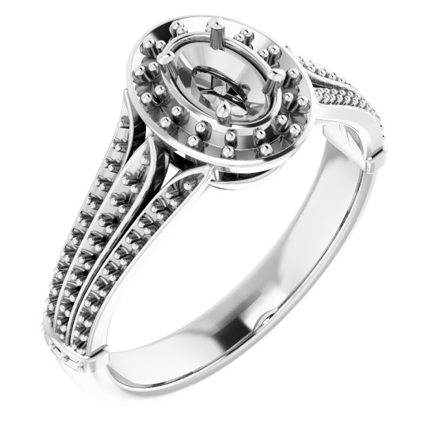 Halo-Style Engagement Ring