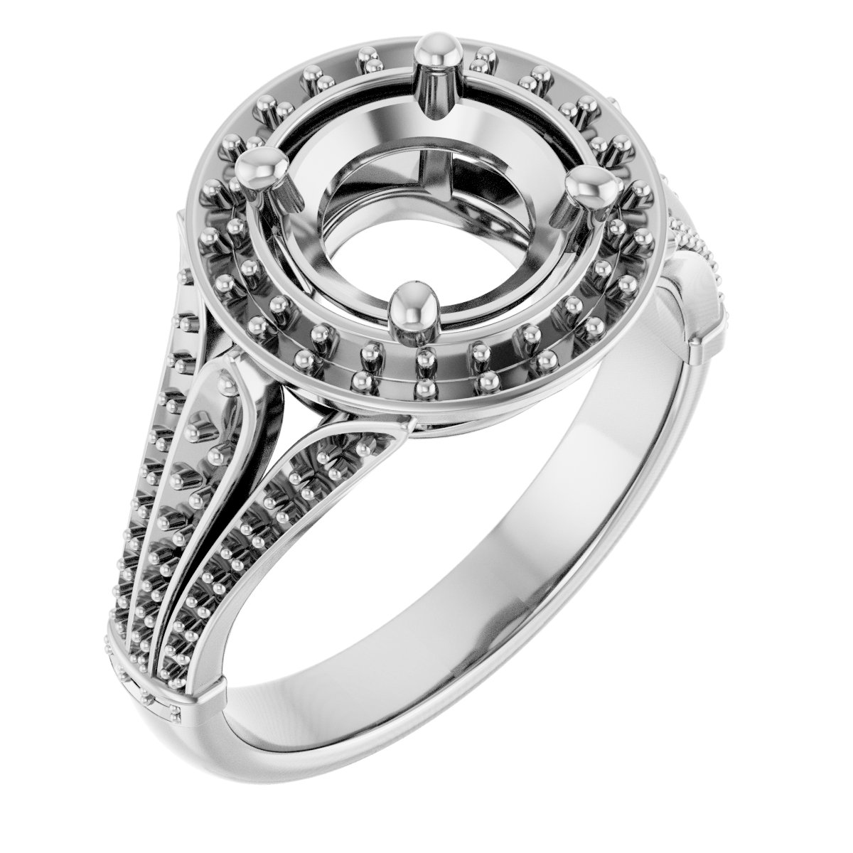 Halo-Style Engagement Ring