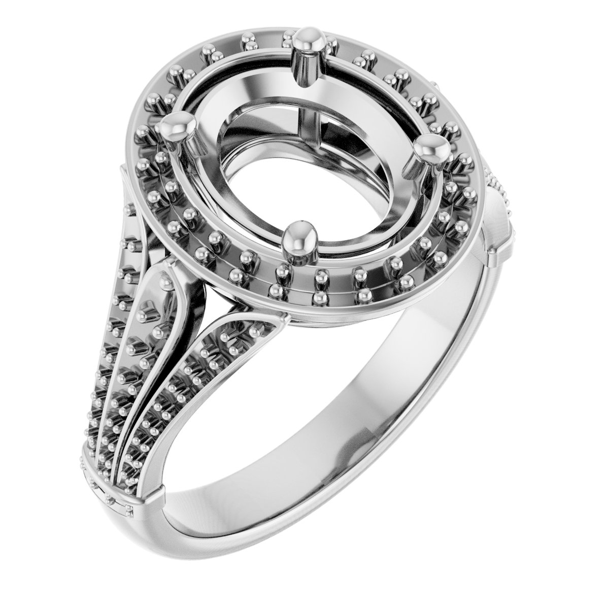 Halo-Style Engagement Ring