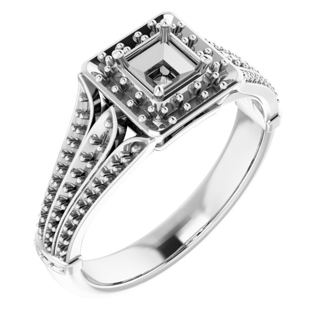 Halo-Style Engagement Ring