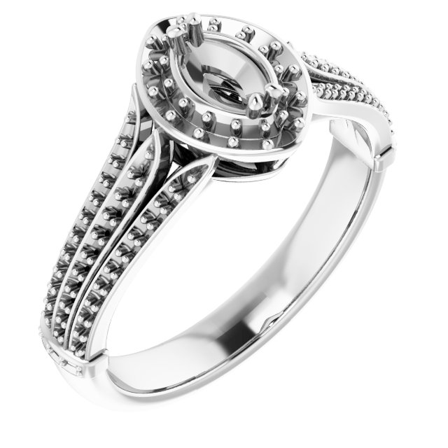 Halo-Style Engagement Ring