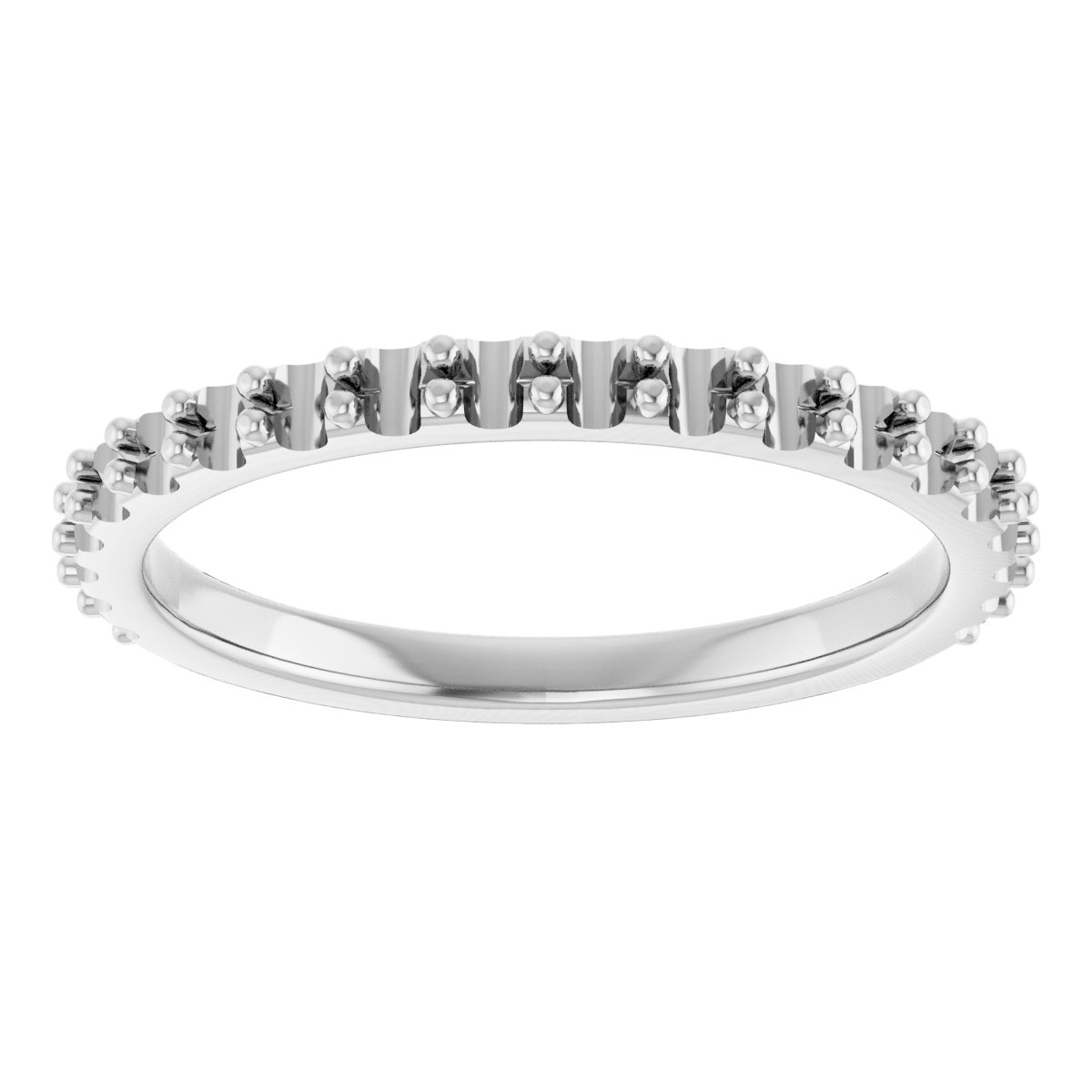 Band Mounting for 6x4 mm Emerald Ring view 3