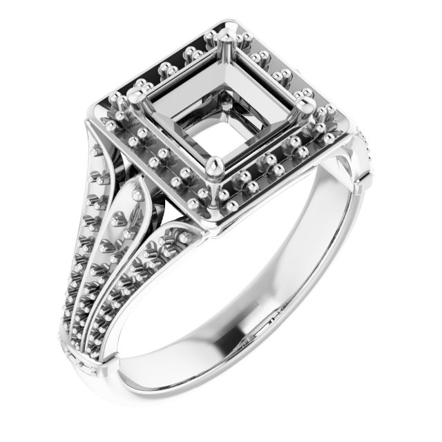 Halo-Style Engagement Ring