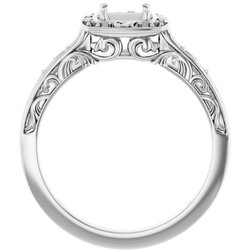 Sculptural-Inspired Engagement Ring 
