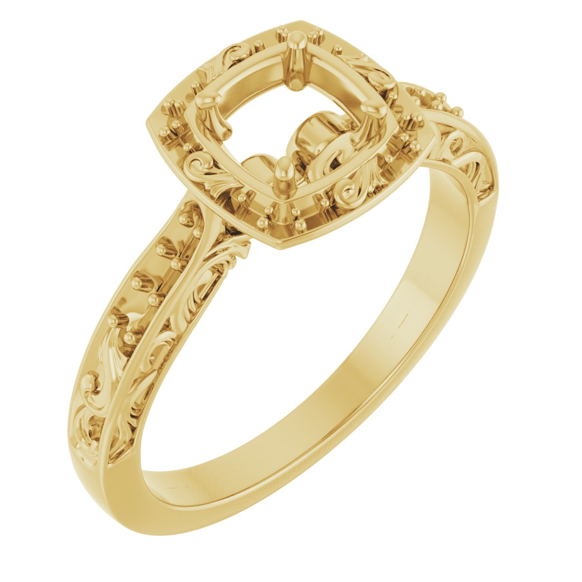 Halo-Style Sculptural Engagement Ring