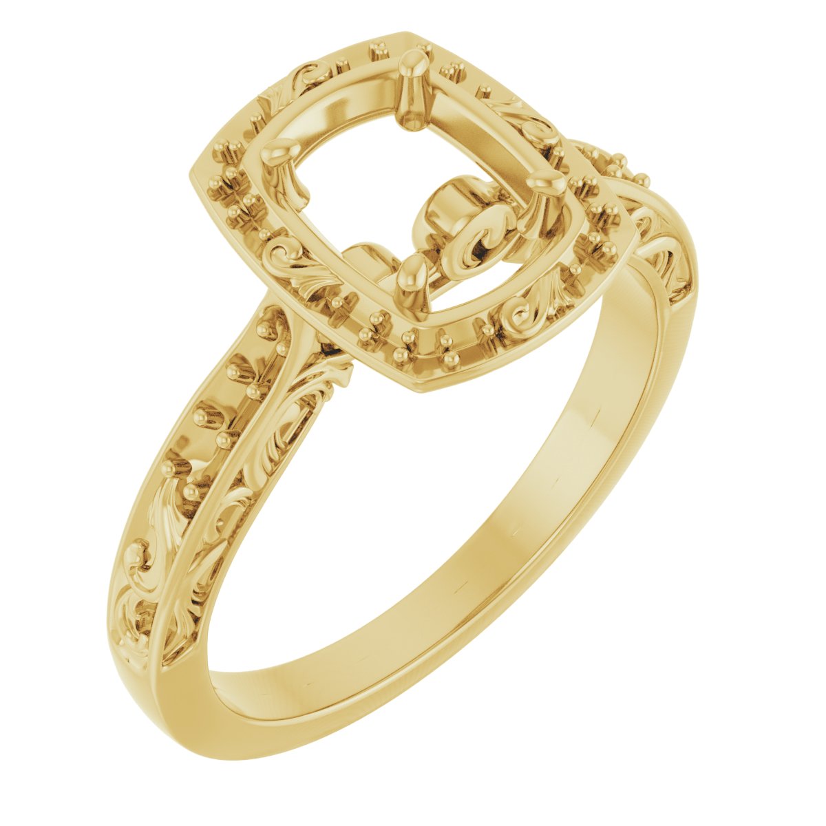 Halo-Style Sculptural Engagement Ring
