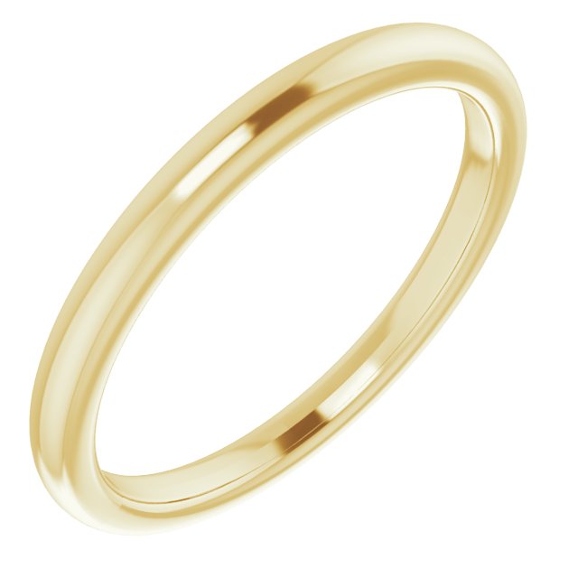 18K Yellow Band for 4.1 mm Round Ring