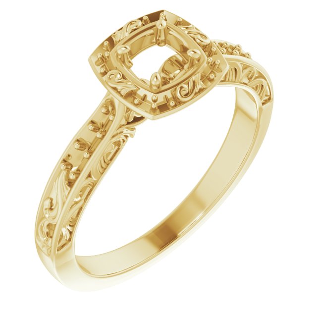 Halo-Style Sculptural Engagement Ring