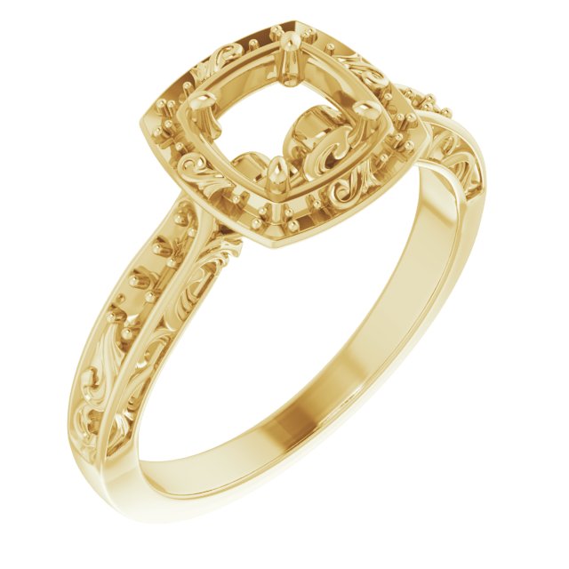 Halo-Style Sculptural Engagement Ring