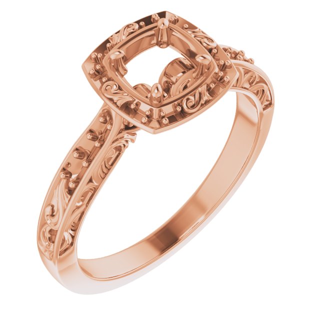 Halo-Style Sculptural Engagement Ring