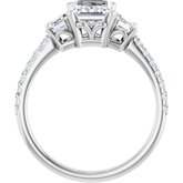 Three-Stone Engagement Ring or Band      