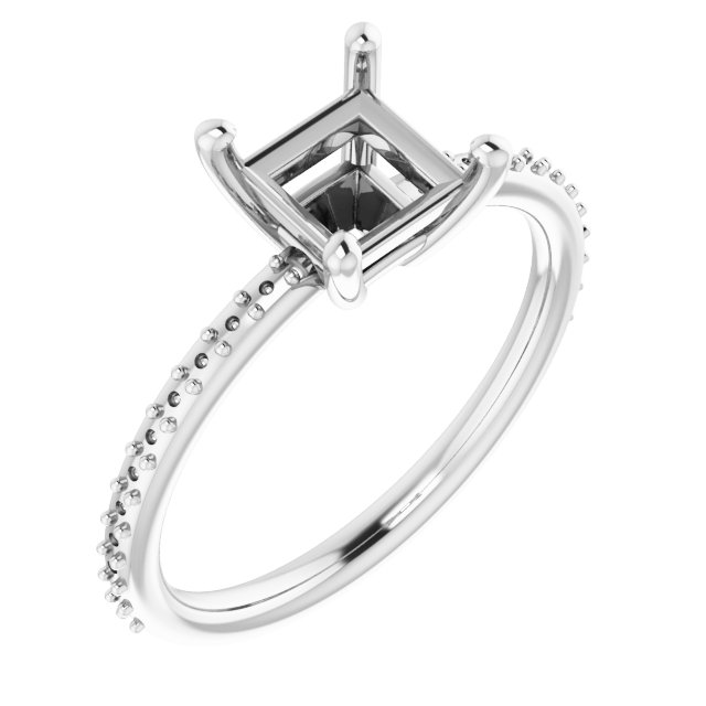Accented Engagement Ring
