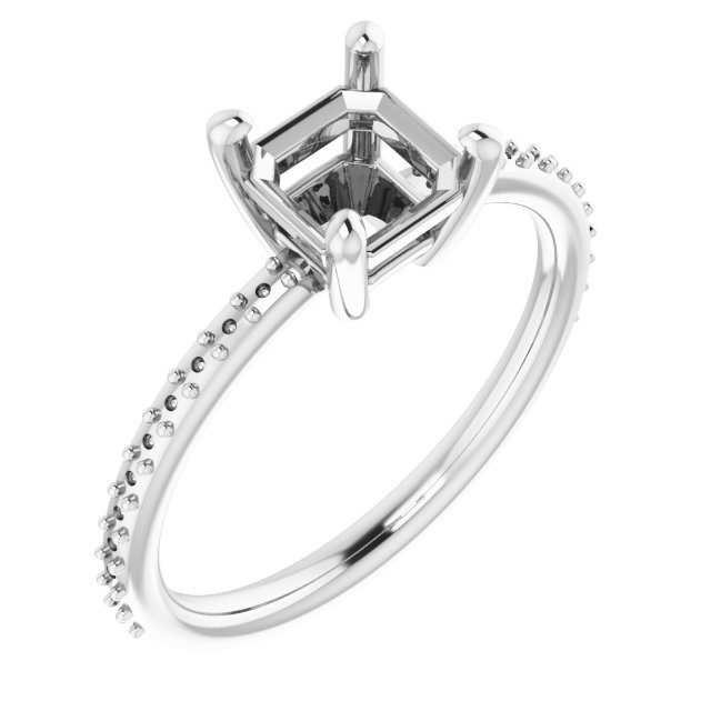 Accented Engagement Ring