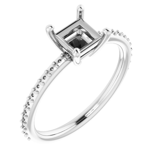 Accented Engagement Ring