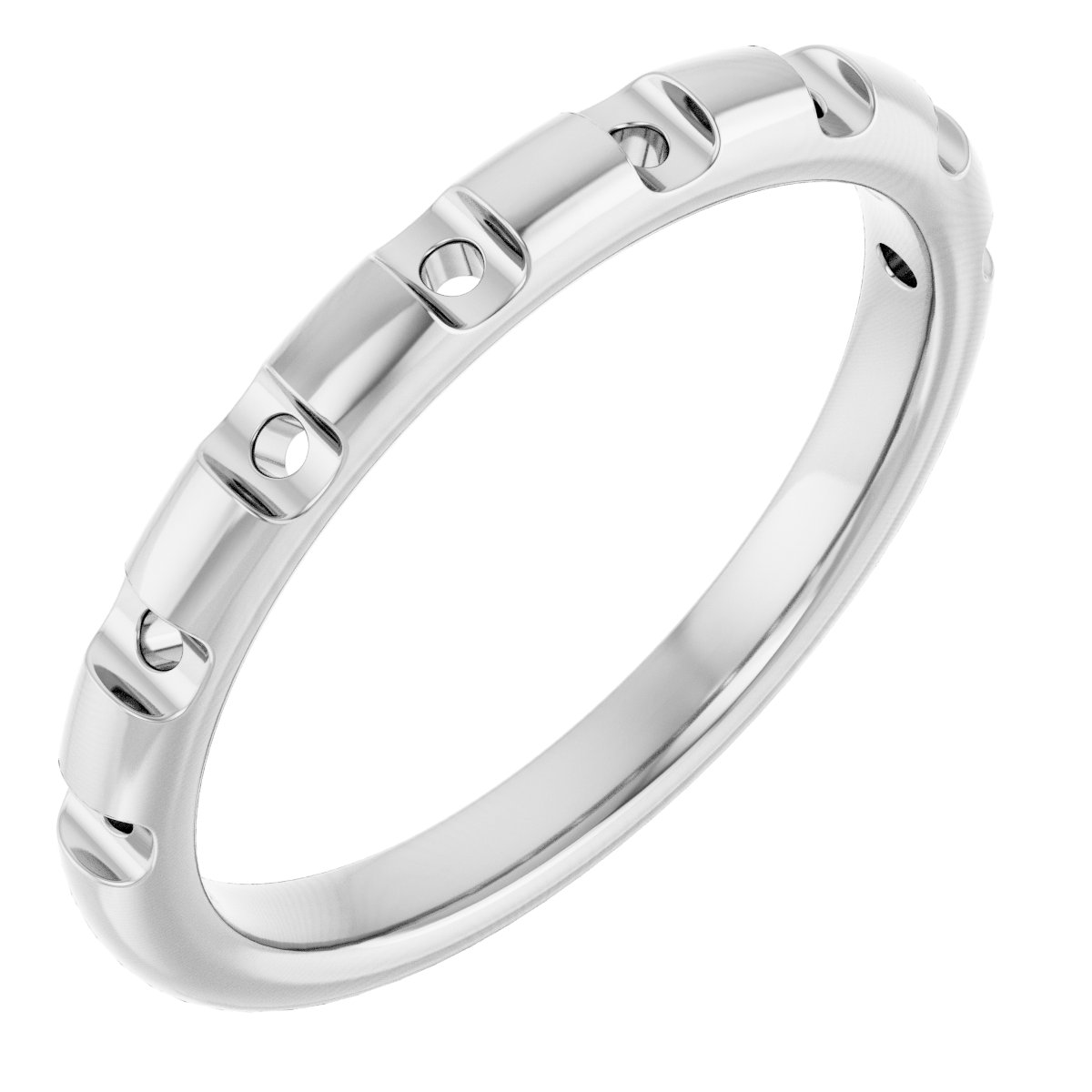 14K White 1/4 CTW Natural Diamond Anniversary Band