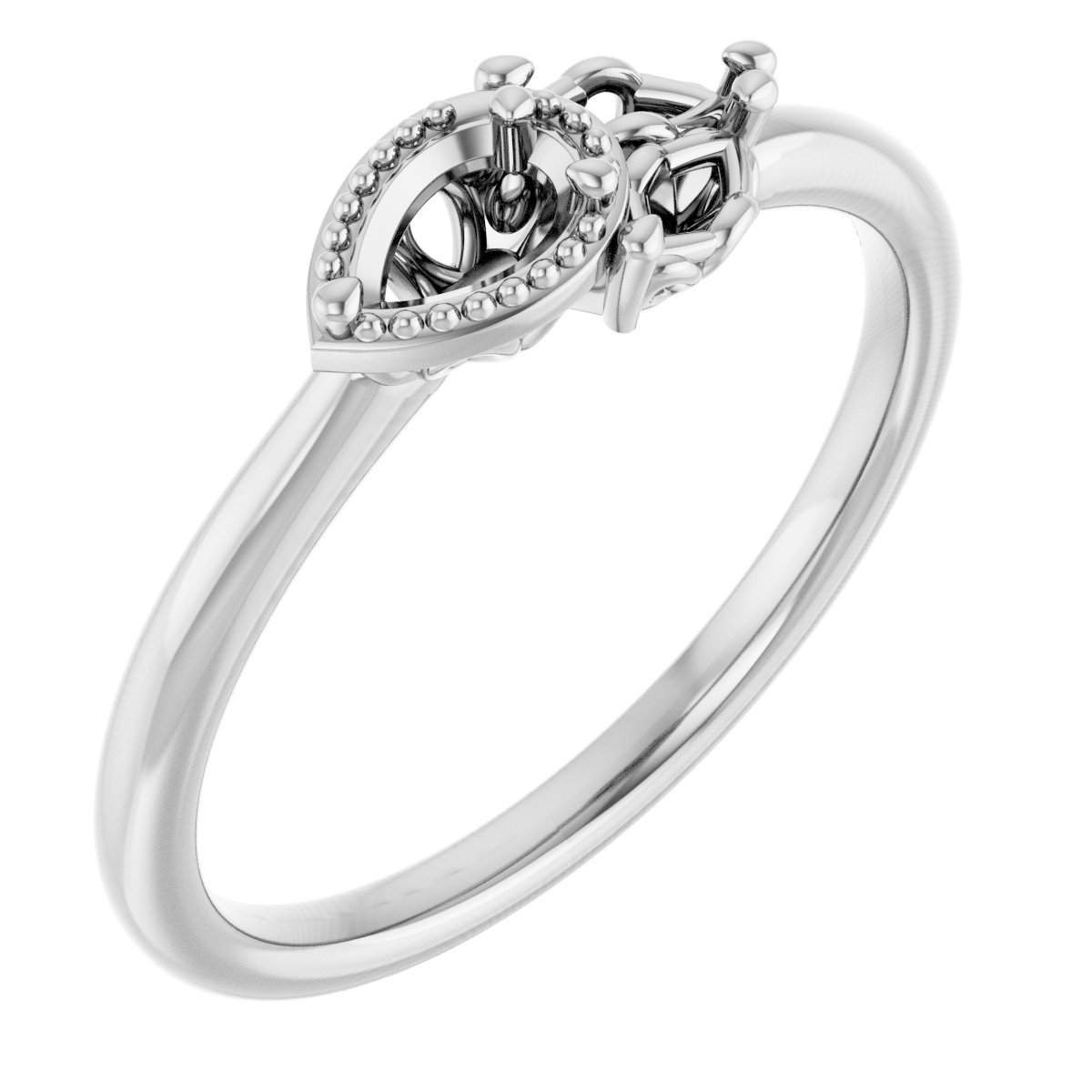 14K White 1/3 CTW Natural Diamond Ring