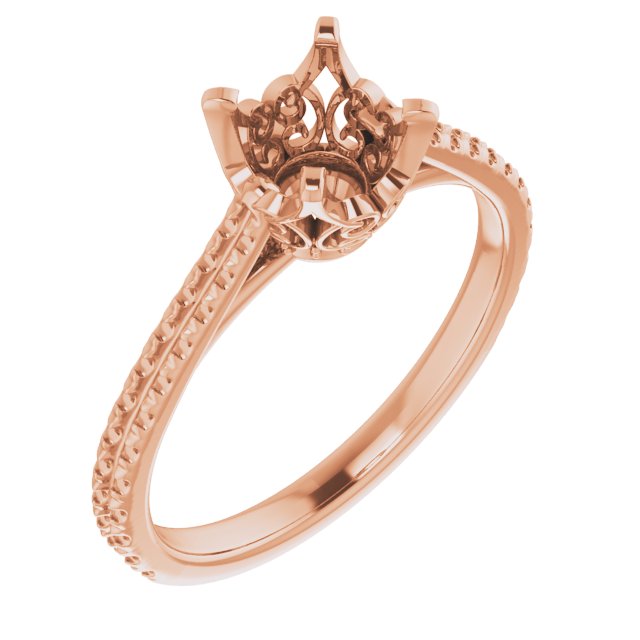 French-Set Engagement Ring or Band