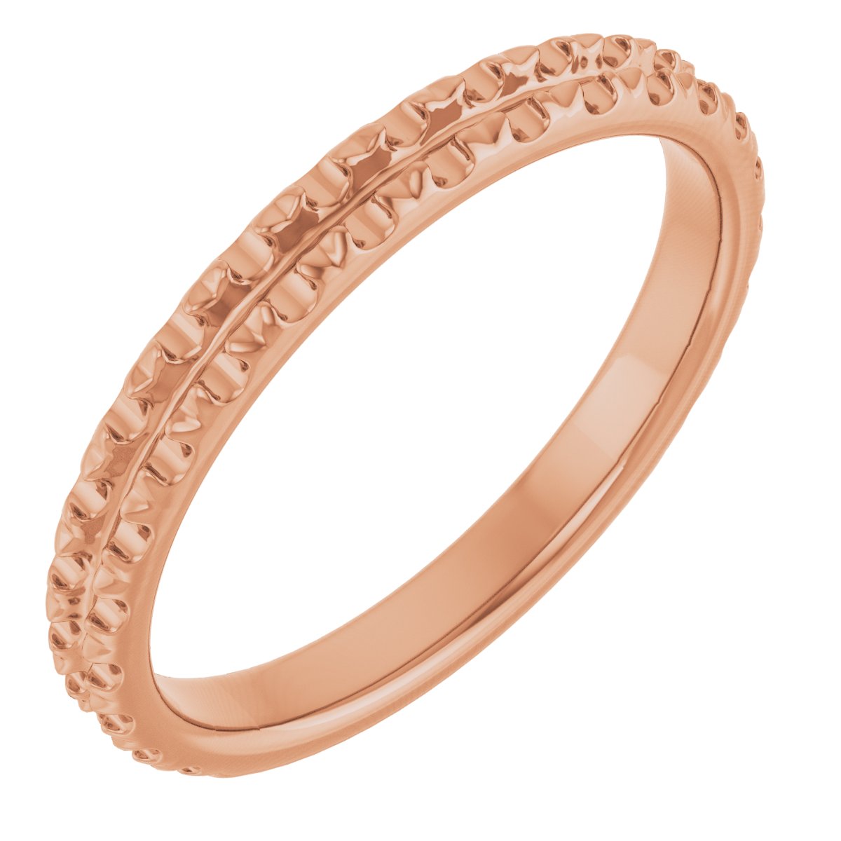 14K Rose 5/8 CTW Lab-Grown Diamond Anniversary Band