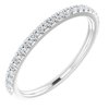 14K White .20 CTW Diamond Band for 6x6 mm Cushion Ring Ref 12909016