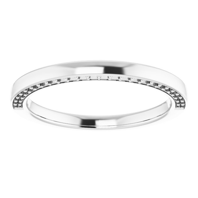Band Mounting for 5x5 mm Heart Ring view 3