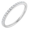 14K White .25 CTW Diamond Band for 7x7 mm Cushion Ring Ref 11667781