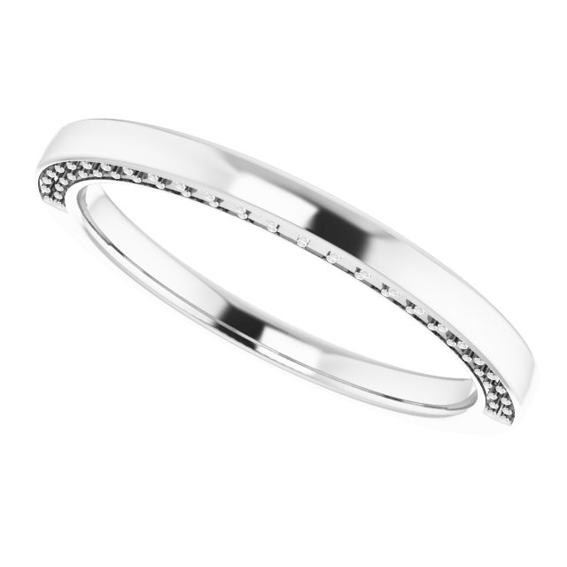 Band Mounting for 5x5 mm Heart Ring view 5