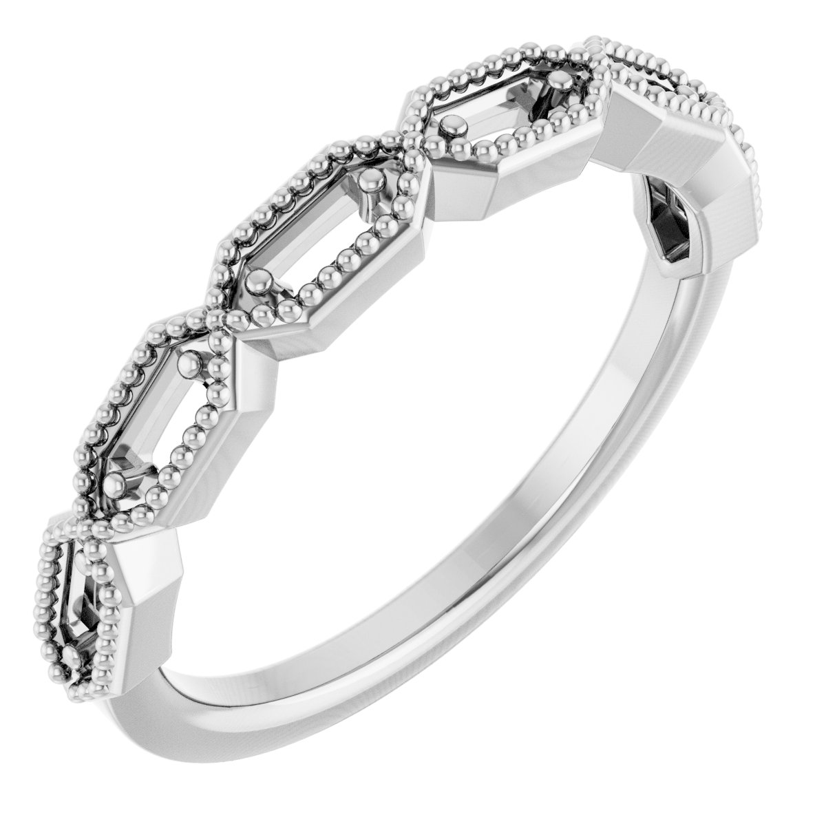 14K White 1/5 CTW Natural Diamond Anniversary Band