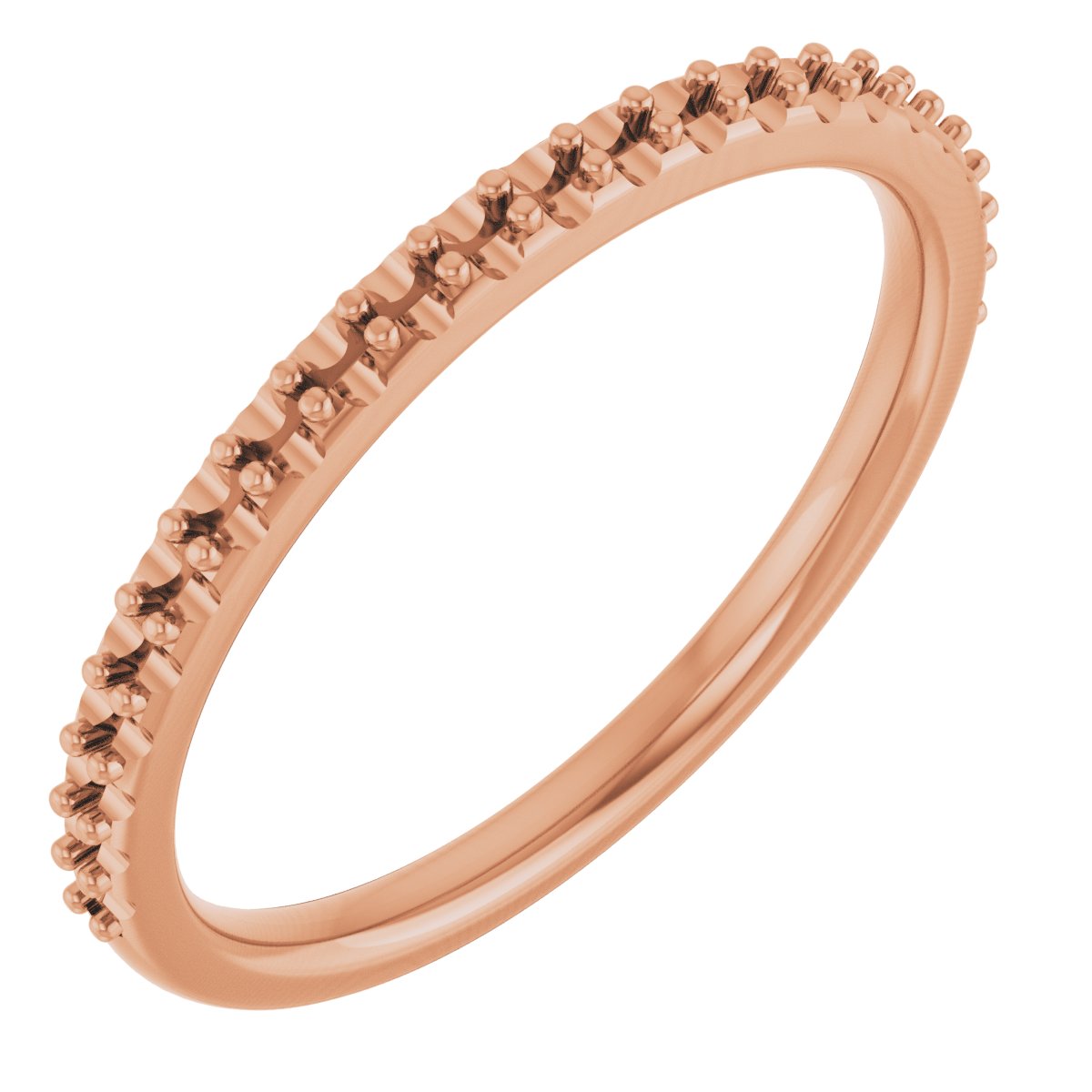 14K Rose 1/4 CTW Natural Diamond Band