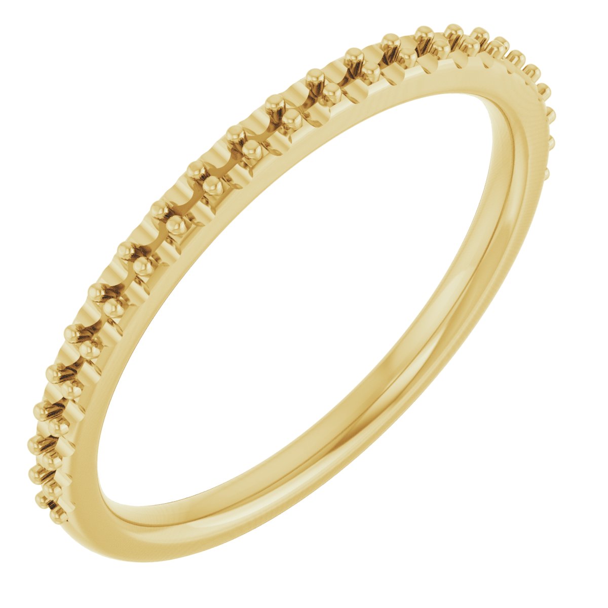 14K Yellow 1/5 CTW Natural Diamond Band