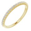 14K Yellow .20 CTW Diamond Band for 7x5 mm Emerald Ring Ref 13400216