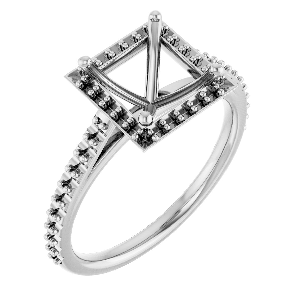 Halo-Style Engagement Ring
